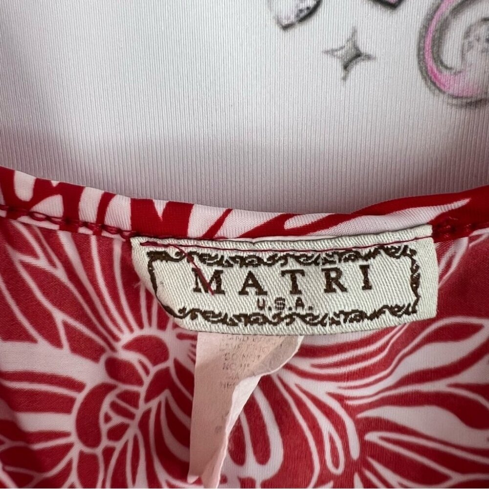 Matri dress floral flowers red White Floral long dress strappy boho - Picture 7 of 9